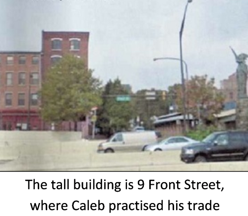 9 Front Street, where Caleb practised his trade